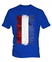 Netherlands Grunge Flag Mens T-Shirt