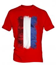 Netherlands Grunge Flag Mens T-Shirt