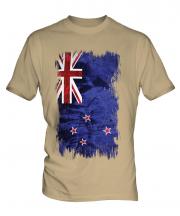 New Zealand Grunge Flag Mens T-Shirt