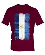 Nicaragua Grunge Flag Mens T-Shirt