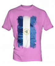 Nicaragua Grunge Flag Mens T-Shirt