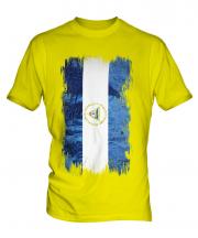 Nicaragua Grunge Flag Mens T-Shirt