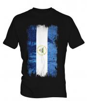 Nicaragua Grunge Flag Mens T-Shirt