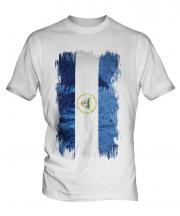 Nicaragua Grunge Flag Mens T-Shirt