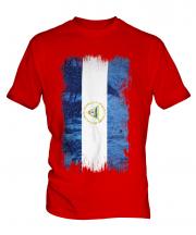 Nicaragua Grunge Flag Mens T-Shirt