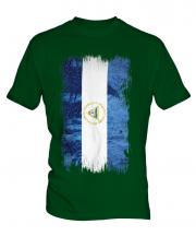 Nicaragua Grunge Flag Mens T-Shirt