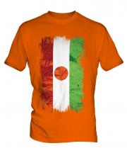 Niger Grunge Flag Mens T-Shirt