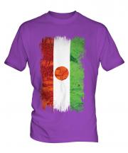 Niger Grunge Flag Mens T-Shirt