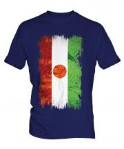 Niger Grunge Flag Mens T-Shirt