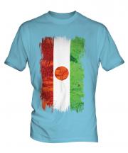 Niger Grunge Flag Mens T-Shirt