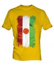 Niger Grunge Flag Mens T-Shirt