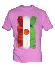 Niger Grunge Flag Mens T-Shirt