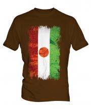 Niger Grunge Flag Mens T-Shirt