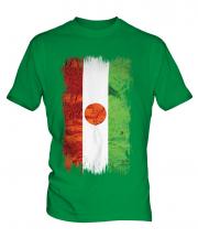 Niger Grunge Flag Mens T-Shirt