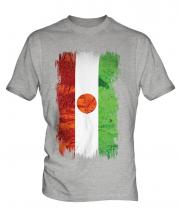 Niger Grunge Flag Mens T-Shirt
