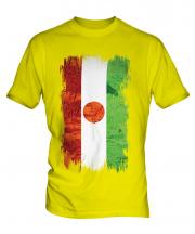 Niger Grunge Flag Mens T-Shirt
