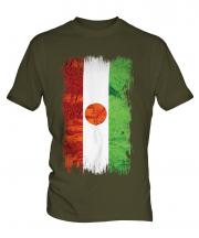 Niger Grunge Flag Mens T-Shirt