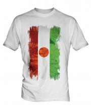 Niger Grunge Flag Mens T-Shirt