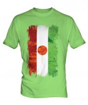 Niger Grunge Flag Mens T-Shirt