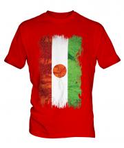 Niger Grunge Flag Mens T-Shirt