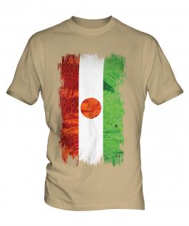 Niger Grunge Flag Mens T-Shirt