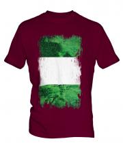 Nigeria Grunge Flag Mens T-Shirt