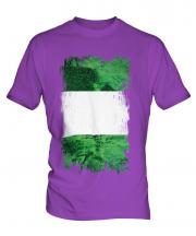 Nigeria Grunge Flag Mens T-Shirt