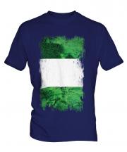 Nigeria Grunge Flag Mens T-Shirt