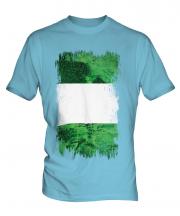 Nigeria Grunge Flag Mens T-Shirt