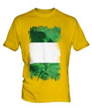 Nigeria Grunge Flag Mens T-Shirt