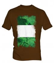Nigeria Grunge Flag Mens T-Shirt