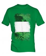 Nigeria Grunge Flag Mens T-Shirt