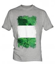 Nigeria Grunge Flag Mens T-Shirt