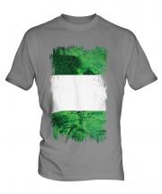 Nigeria Grunge Flag Mens T-Shirt