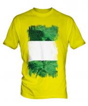 Nigeria Grunge Flag Mens T-Shirt