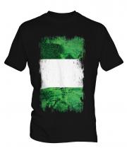 Nigeria Grunge Flag Mens T-Shirt