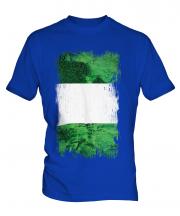 Nigeria Grunge Flag Mens T-Shirt
