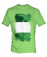 Nigeria Grunge Flag Mens T-Shirt
