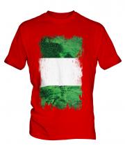Nigeria Grunge Flag Mens T-Shirt