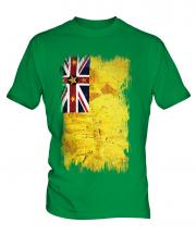Niue Grunge Flag Mens T-Shirt