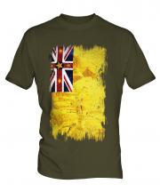 Niue Grunge Flag Mens T-Shirt