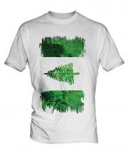 Norfolk Island Grunge Flag Mens T-Shirt