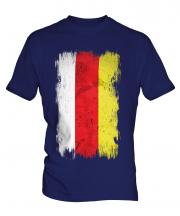 North Ossetia Grunge Flag Mens T-Shirt