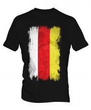 North Ossetia Grunge Flag Mens T-Shirt