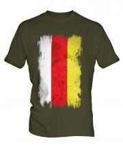 North Ossetia Grunge Flag Mens T-Shirt