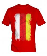 North Ossetia Grunge Flag Mens T-Shirt