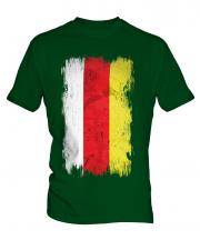 North Ossetia Grunge Flag Mens T-Shirt