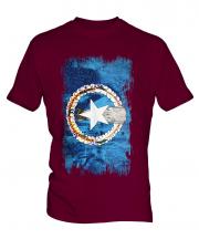 Northern Mariana Islands Grunge Flag Mens T-Shirt