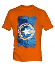Northern Mariana Islands Grunge Flag Mens T-Shirt