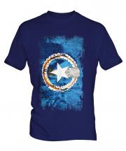 Northern Mariana Islands Grunge Flag Mens T-Shirt
